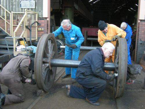 Volunteers working at Tyseley